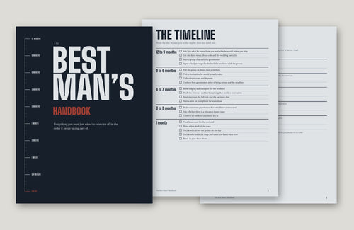 The Best Man's Handbook, cover and sample pages